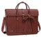 MOSISO Sacoche Ordinateur Portable femmes,15-15,6 Pouces Sac à Bandoulière Cuir PU Convertible en Sac à Dos, 16 Pouces Sac Messager,Sac à Main Sac d'ordinateur avec Noeud Papillon,Marron