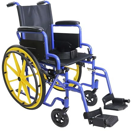 PEPE Mobility - Rollstuhl Faltbar Leicht für Kinder, Selbstantrieb, Leichtgewicht, Klapprollstuhl, Wheelchair