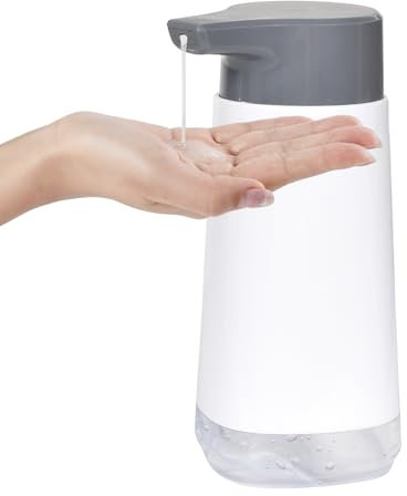Distributeur Savon Liquide, Étanche Distributeur de Savon, Distributeur Liquide Vaisselle, Distributeur Savon Liquide avec Pompe, Distributeur Liquide Vaisselle pour La Salle de Bain (Blanc)