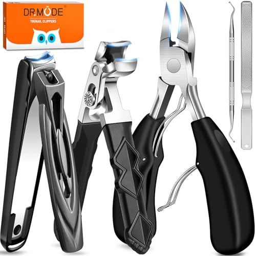 Coupe ongle pied, coupe-ongles professionnel à tête inclinée pour ongles épais incarnés âgés, coupe-ongles à large ouverture pour hommes et femmes avec attrape-ongles