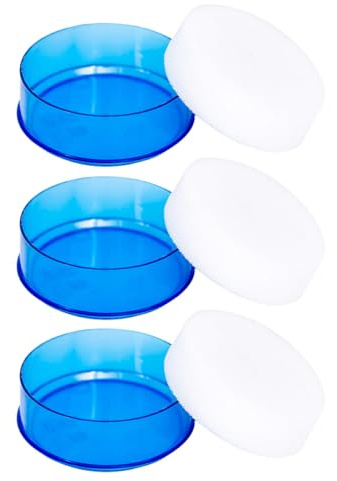 Abaodam Éponge Humide pour Comptage d'Argenté Transparent Bleu, Humidificateur de Doigts pour Fournitures Bancaires et Usage Professionnel