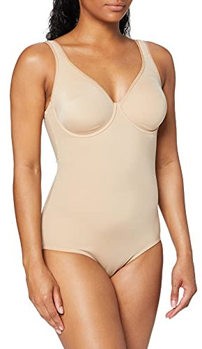 Sassa Damen Formender Body doppelt vorgeformt 00903, Einfarbig, Gr. 95C, Elfenbein (Skin 00428)