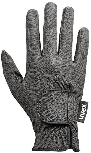 Uvex Sportstyle - dehnbarer Reithandschuh für Damen und Herren - exzellenter Grip & strapazierfähig - touchscreenfähig - Schwarz - 7.5