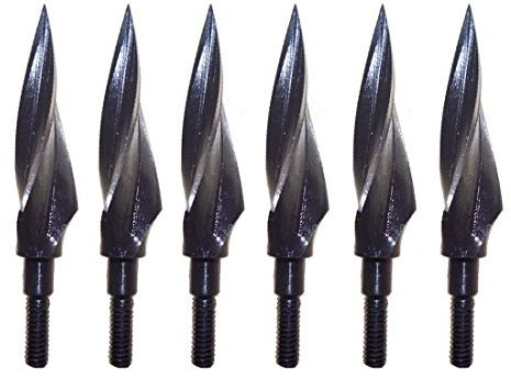 SHARROW 12pcs Archery Broadheads Hunting Arrow Tips 150 Grain Arrowheads for Bow Hunting Carbon Arrows (Black)