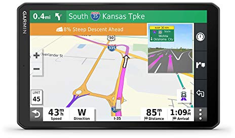 Garmin dezl OTR800, navegador GPS para Camiones de 8 Pulgadas, Pantalla táctil fácil de Leer, enrutamiento Personalizado de Camiones y guía de Carga a Muelle
