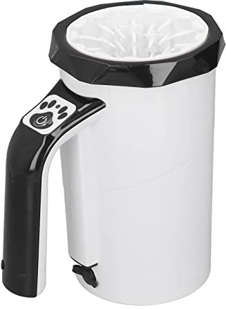 Fockety Automatischer Hundepfotenreiniger, USB wiederaufladbare tragbare elektronische Pfotenwaschanlage Hundepfotenwaschanlage mit Griff, Verwenden Sie Diese Hundepfotenwaschanlage