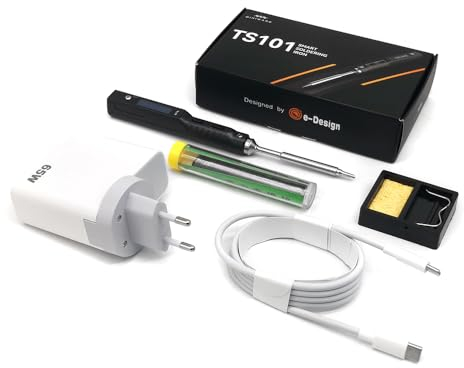 MINIWARE TS101 Lötkolben Schweißgerät BC2 Tips USB-C PD EU-Steckernetzteil Kit Tragbar Digit 65W Schnelles Aufheizen Temperatur Einstellbar 50-400℃