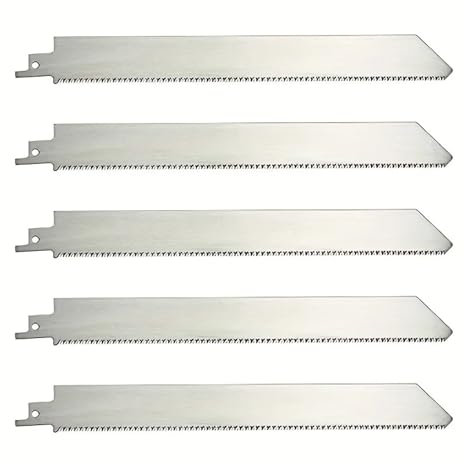 Lame per sega alternativa, 1/5/10 pezzi, 22,9 cm, 16 TPI non verniciate, a denti sottili, in acciaio inox (5 pezzi)