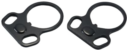 ANCLLO 2Pcs Strap buckle,End Plate Dual Loop Ambidextrous Sling Adapter Match with AR-15 M4