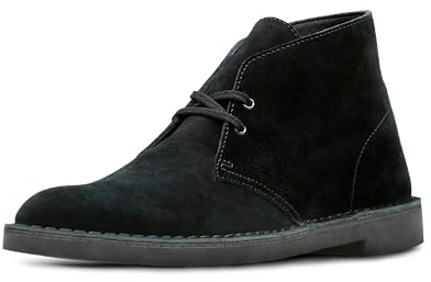 Clarks Men's Bushacre 2 Chukka Boot, Black SDE, 11 UK