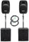 Pronomic 218S-215A Aktive PA-Anlage - aktives PA-Set mit 2X 18-Subwoofer und 2X 15-Satelliten - 1000 Watt Gesamtleistung (RMS) - inklusive Distanzrohre und 2,5m-Kabeln