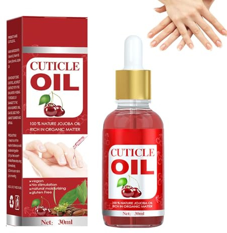 Voiakiu Aceite para cutículas de uñas,Aceite Esencial de Esmalte de uñas de 30 ml con diseño de cuentagotas | Aceites de Crecimiento de reparación de Cuidado de uñas Naturales para uñas secas
