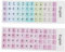 ASHATA 2Pcs Computer Keyboard Skins, Colorful English Keyboard Stickers for PC Computer Laptop Notebook Desktop (A)