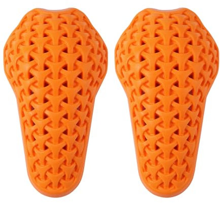 WOSAWE Set di cuscinetti protettivi rimovibili, approvati CE, morbidi inserti per giacca da moto (gomitiere)