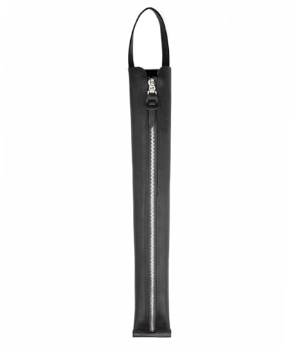 Premium Crazy Horse Leather Conductor's Baton Case – Durable & Stylish. Condusctor's baton holder. Baton protection. Accessories for conductors. Baton pouch with handle (Black)