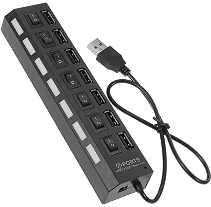 VERDANVERSE USB Hub Portar USB Expander med LED Indikator Bärbar för Hem Resa Dataöverföring Individuell