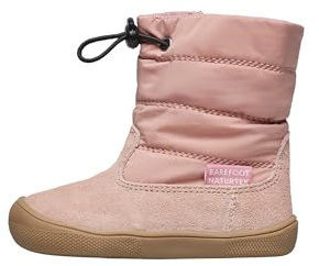 Naturino Barfußstiefel aus Leder und Stoff, Rosa, 26 EU