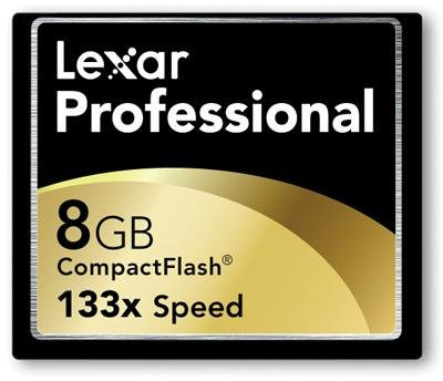 Lexar Professional 133X 8GB Memory Card (CompactFlash)