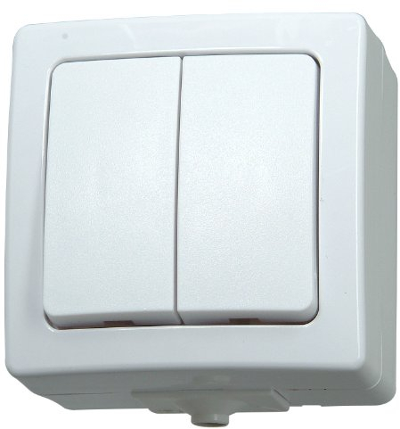 Kopp Nautic 565502009 Surface-Mounted Series Switch for Wet Rooms