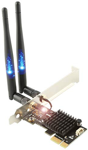 Ubit AC1200 PCIe WiFi Card for PC with BT 4.2 | Dual Band Wireless Network Adapter WiFi Card with Heat Sink Technology | for Gaming, Browsing, Streaming etc