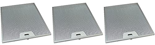 Cooker Hood Metal Mesh Grease Filters Pack of 3 Compatible With AEG Beko Belling Replacement