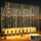 Joycome 600 LED Curtain Lights Outdoor 6m x 3m, 8 Modes Connectable Wall Fairy Lights Plug in with Timer Waterproof for Gazebo Ceiling Pergola Patio Party Wedding Bedroom Decorations (Warm White)