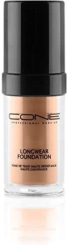 Longwear Foundation, wasserfeste Grundierung make-up, Absorbiert Talg, hochpigmentierte Formel, perfekte Farbe für jeden Hautton, 30ml (Cocoa)