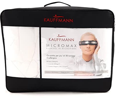 Kauffmann Piumino in fibra sintetica MicroMax (Calore ESTIVO, 250x220 cm - Matrimoniale Lungo)