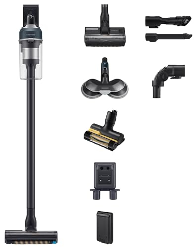 Samsung Jet 85 Wet&Clean Akku-Staubsauger, 210 W, Inkl. Wischaufsatz Spray Spinnig Sweeper und weiterem Zubehör, Blau, VS20C85G7TB/WD