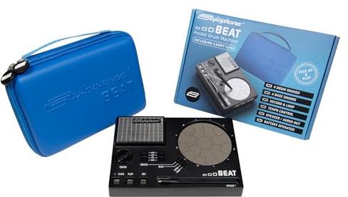 Stylophone Beat Including Carry Case - Compact Stylus Drum Machine | 4 Drum Kits & 4 Bass Sounds | Rhythm Machine Beat Maker | Drum Loop Machine…