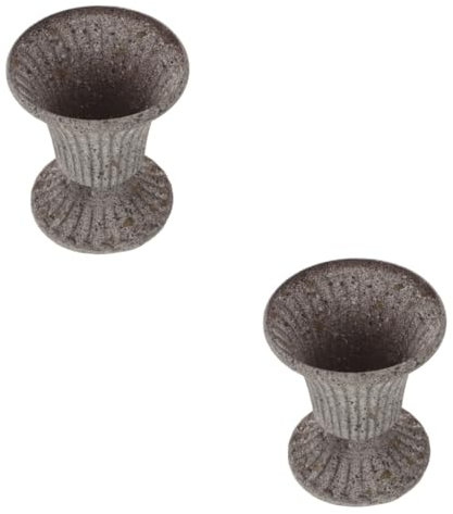 BESPORTBLE 2piezas Jarrón Funerario para Flores Resistente y Estable Decoración para Cementerio y Memorial para Ramos Artificiales y Naturales Vintage