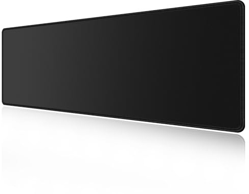 LL-COEUR Tapis de Souris Noir à Bords Cousus 120x40x0,3cm, Grand Tapis de Clavier Gaming Mouse Pad Améliore la Précision et la Vitesse (1200x400x3mm)
