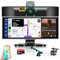 Vtopek 11,26-Zoll Carplay Display Wireless Apple Carplay Android Auto mit 2,5K Dashcam 1080P Rückfahrkamera Tragbarer Driveplay Carplay Autoradio mit Mirror Link Bluetooth 5.0 Siri Google 64G SD-Karte