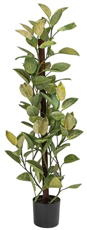 Creative Co-Op Faux Golden Pothos in Plastic Pot with Faux Moss, Green
