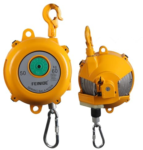 Eleeonora Retrattile Bilance a Molla Supporto,Bilanciatore a Molla Supporto per Attrezzi,Bilanciatore telescopico per Utensili a Molla,Facile da Usare,Versatile,per Linee di assemblaggio