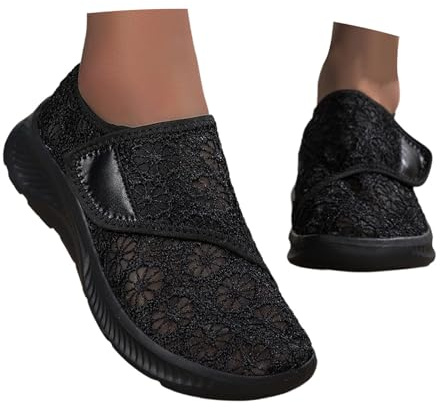 Chaussures en tissu pour femme - Été - Fête de la bière - Chaussures de mariage - Légères, élégantes et confortables - Chaussures d'été Dirndl - Baskets plates - Chaussures de mariée
