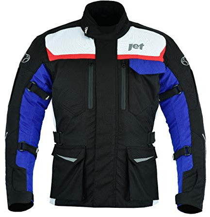 Jet Motorradjacke Herren Mit Protektoren Textil Wasserdicht Winddicht Aero Cool MERICANA (M (EU 48-50))