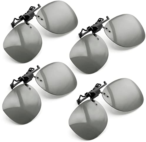 PRECORN 4er Set 3D Brille Clip-On für Brillenträger - Passive 3D-Brille für Cinema 3D - kompatibel mit LG, Philips, Panasonic, Toshiba, Grundig, RealD Kinos u. vielen weiteren passiven 3D-Fernsehern