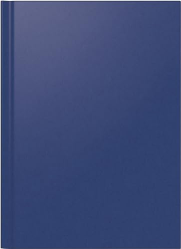 BRUNNEN Bokkalender modell 781 (2025), 2 sidor = 1 vecka, A4, 144 sidor, balacronomslag, blå