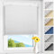 Allesin Plissee ohne Bohren verdunkelung Klemmfix Weiß 35x100cm(BxH), Plisseerollo 100% Lichtdicht & Blickdicht Thermo Verdunklungsplissee mit Sichtschutz & Sonnenschutz für Fenster & Tür
