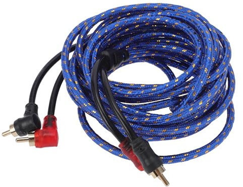 TUCKBOLD Câblage D'Amplificateur Audio Pour Voiture 5M 16.4Ft Compatible | Câblage Complet D'Amplificateur Audio Bleu 1 Pièce