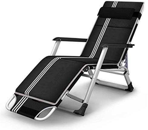 Guyifuny Klappbarer Loungesessel, strapazierfähig, Gartenmöbel-Set, Sonnenliege, Relaxsessel für Terrasse, Terrassenbelag, Gärten, Camping, Klappstuhl