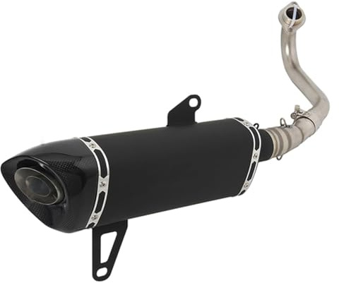 JSRVQKMS para Sistemas De Escape Completos De Motocicleta Y&amaha Tricity 300 2020-2024, Silenciador De Tubo De Enlace Delantero, Fibra De Carbono DB Killer Tubo Escape