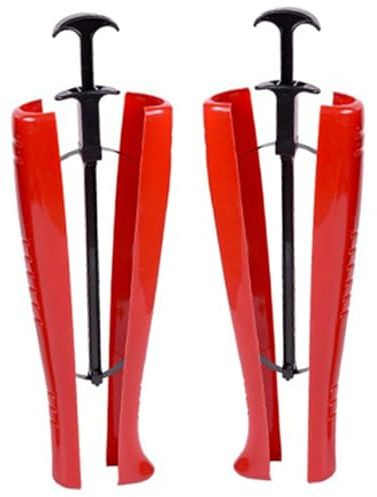 CNAFGBGG Stövelträd, 18 x 7 x 5 stövel vadstretchare med justerande handtag, skoträd med fjäderstålplåt, axelstövlar, stövelstretchers för cowboystövlar och knähöga höga stövlar.