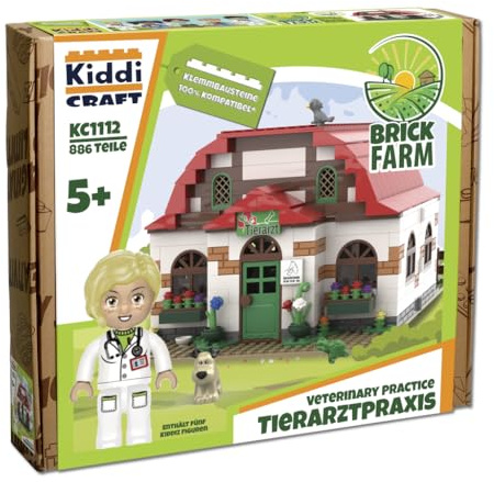 KIDDICRAFT KC1112 Tierarzt - Praxis - Klemmbausteine