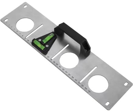 Regla recta de acero inoxidable con agujeros de acero inoxidable para medir agujeros de acero inoxidable, herramienta de medición con regla de nivelación de corte para carpinteros