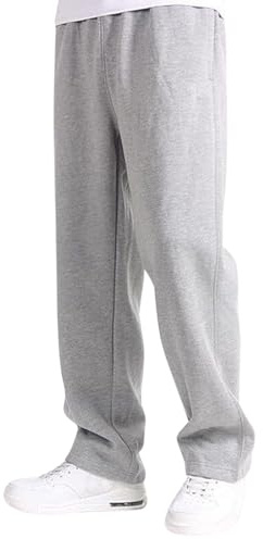 Pantaloni Tuta Uomo, Lunghi Pantalone Da Jogging Con Tasche E Vita Elastica Con Laccio Tinta Unita Sportivi Pantaloni Baggy Uomo Palestra Abbigliamento Pantalone Larghi Per Running Fitness 2025