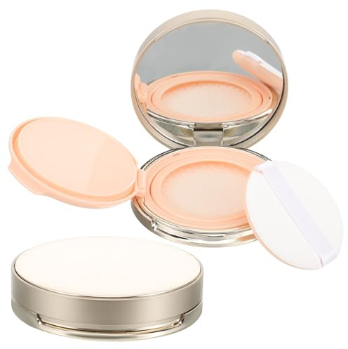 JOINPAYA Boîte Coussin Compacte Vide pour Poudre 2 Pcs, Légère et Pratique en Abs et Pp, Maquillage Quotidien Voyages des Femmes