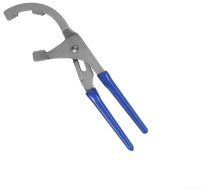 Pinza per filtro dell'olio con morsetto regolabile, per filtri da 44,5 mm a 95 mm, struttura in acciaio ad alta resistenza per motore dell'auto (22,9 cm)