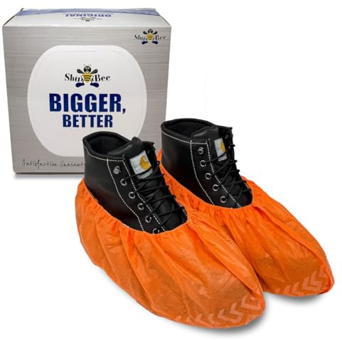 ShuBee Original Disposable, Extra-Large Boot and Shoe Covers, Thicker & Stronger, Durable Protection for Floors - 50 Pairs